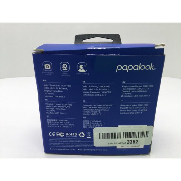 Papalook HD 1080P Webcam NIB - Picture 8 of 10